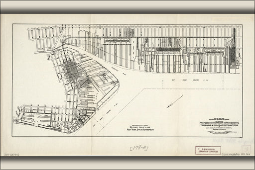 24"x36" Gallery Poster, Map new infrastructure S Brooklyn new york 1911