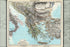 24"x36" Gallery Poster, Map of Balkan peninsula Greece Turkey Macedonia 1891 in German