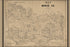 24"x36" Gallery Poster, Map of Bowie County, Texas 1879