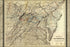 24"x36" Gallery Poster, Map of Coal and Iron Railway Co. railroad 1882