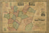24"x36" Gallery Poster, Map of Fayette Co., Pennsylvania 1858 P2