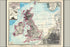 24"x36" Gallery Poster, Map of Great Britain c1891 in German by Stieler & Perthes