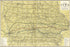 24"x36" Gallery Poster, Map of Iowa Automobile Routes 1914