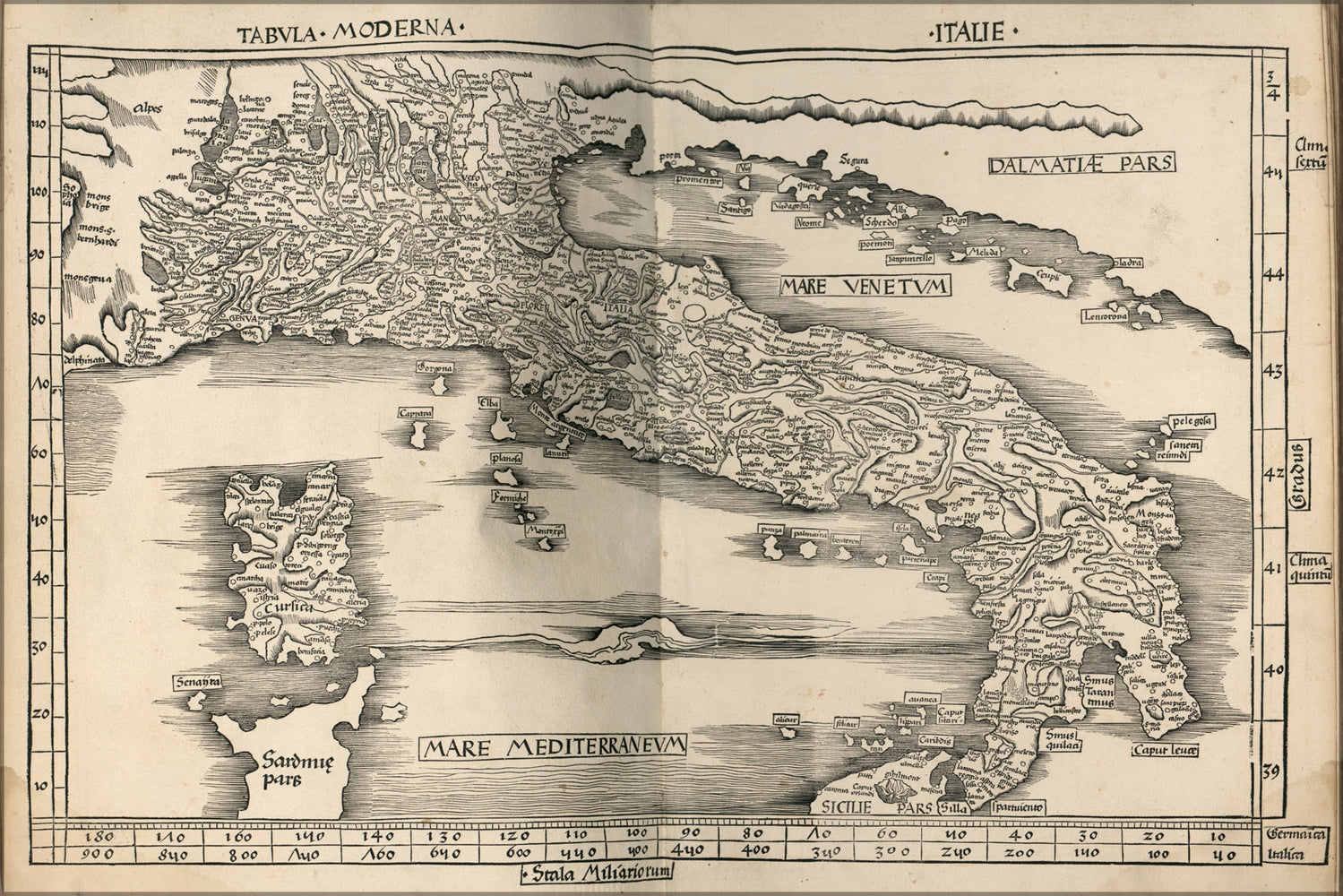 24"x36" Gallery Poster, Map of Italy 1513 p2