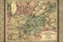 24"x36" Gallery Poster, Map of Lake Erie and Louisville Railroad 1872