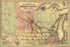24"x36" Gallery Poster, Map of Milwaukee and Saint Paul Railroad Co 1872