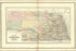 24"x36" Gallery Poster, Map of Nebraska 1885