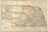 24"x36" Gallery Poster, Map of Nebraska 1902