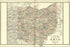 24"x36" Gallery Poster, Map of Ohio 1885