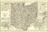 24"x36" Gallery Poster, Map of Ohio with insets of cities 1894