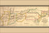 24"x36" Gallery Poster, Map of Peru and Indianapolis RailRoad 1850