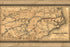 24"x36" Gallery Poster, Map of Seaboard & Raleigh Railroad 1874