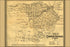 24"x36" Gallery Poster, Map of South Pacific Railroad Co 1870 arkansas texas