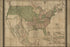 24"x36" Gallery Poster, Map of United States of America & mexico 1820 p2