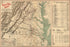 24"x36" Gallery Poster, Map of battle fields of Virginia 1898