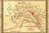 24"x36" Gallery Poster, Map of the Alaska gold fields 1897