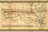 24"x36" Gallery Poster, Map of the Hannibal & St. Joseph Railroad 1860