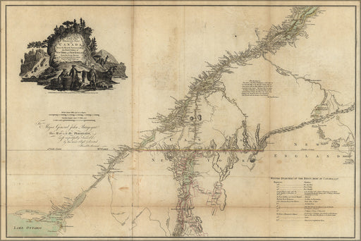 24"x36" Gallery Poster, Map of the Inhabited Part of Canada 1777