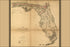24"x36" Gallery Poster, Map of the State of Florida 1859