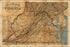 24"x36" Gallery Poster, Map of the State of Virginia 1863