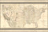 24"x36" Gallery Poster, Map of the United States 1867
