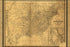 24"x36" Gallery Poster, Map of the United States of America 1847