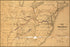24"x36" Gallery Poster, Map of the Virginia Central Railroad 1852