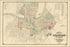 24"x36" Gallery Poster, Map of the city of Nashville and vicinity 1877