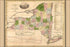 24"x36" Gallery Poster, Map of the state of New York 1833