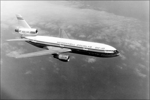 24"x36" Gallery Poster, McDonnell Douglas DC-10