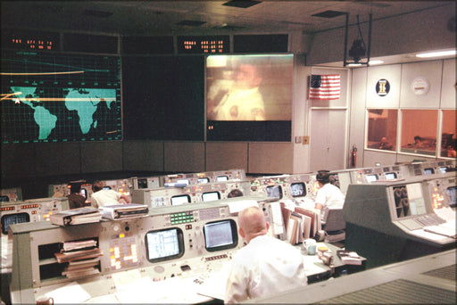 24"x36" Gallery Poster, Mission Operations Control Room during Apollo 13