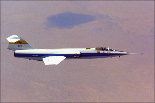 24"x36" Gallery Poster, NASA Lockheed F-104 C-5-LO Starfighter 1971