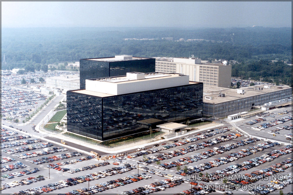 24"x36" Gallery Poster, NSA headquarters in Fort Meade, Maryland