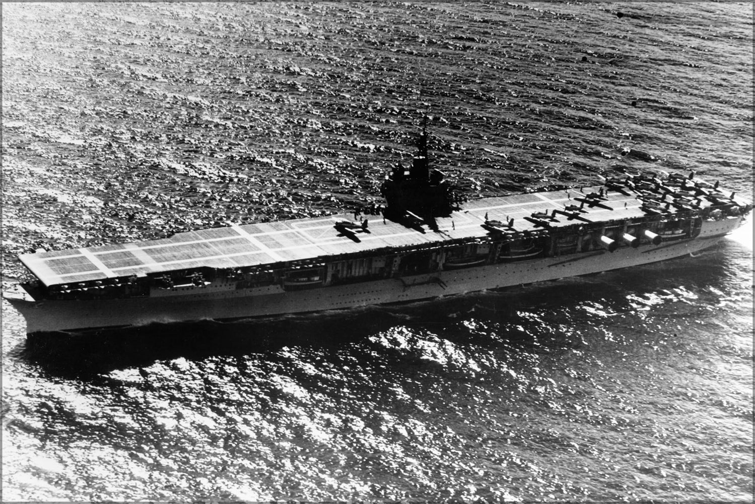 24"x36" Gallery Poster, Navy aircraft carrier USS Ranger (CV-4) 10 November 1939