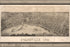 24"x36" Gallery Poster, Panoramic map Evansville, Indiana 1880