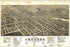 24"x36" Gallery Poster, Panoramic map of Jackson, Michigan 1881