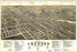 24"x36" Gallery Poster, Panoramic map of Jackson, Michigan 1881