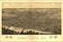 24"x36" Gallery Poster, Panoramic map of Terre Haute, Indiana 1880
