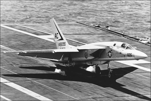24"x36" Gallery Poster, RA-5C Vigilante (RVAH-1) Smokin' Tigers USS Saratoga 1969