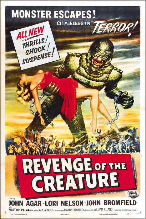 24"x36" Gallery Poster, Revenge of the creature movie poster