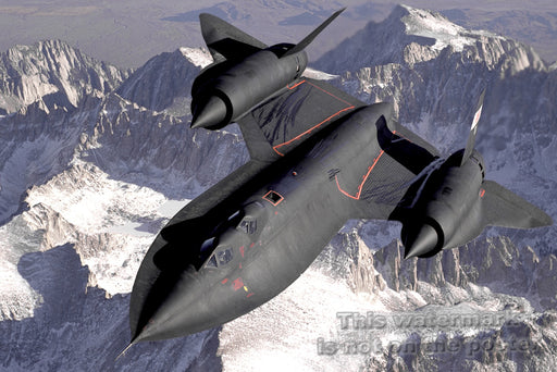24"x36" Gallery Poster, SR-71 Blackbird was developed from the CIA's A-12 OXCART