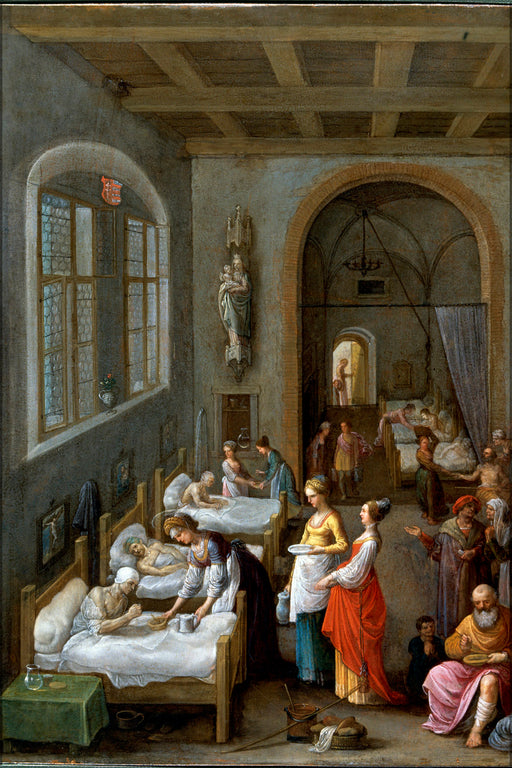 24"x36" Gallery Poster, Saint Elizabeth of Hungary by adam elsheimer 1598