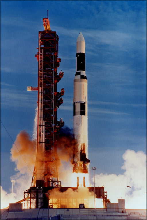 24"x36" Gallery Poster, Skylab launch on Saturn V rocket 1973