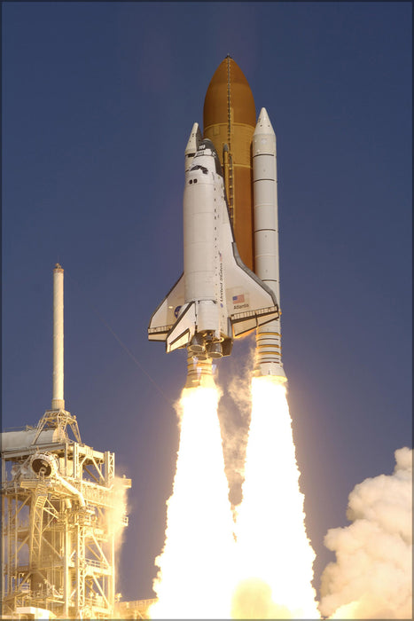 24"x36" Gallery Poster, Space Shuttle Atlantis launches mission STS-115