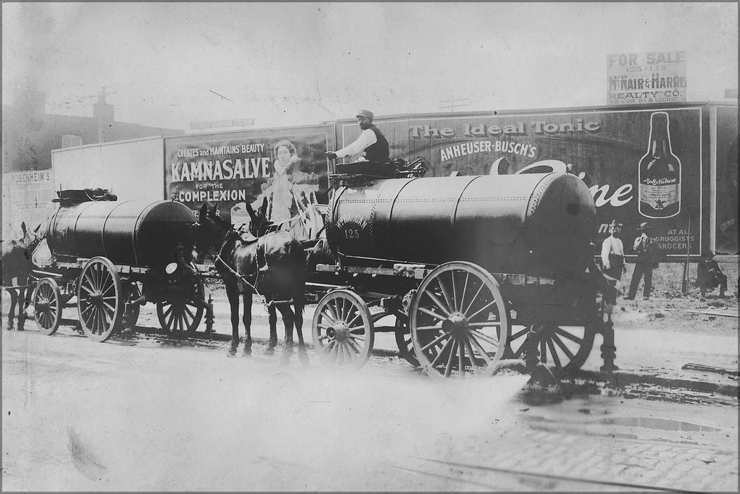 24"x36" Gallery Poster, Street cleaning equipment. St. Louis