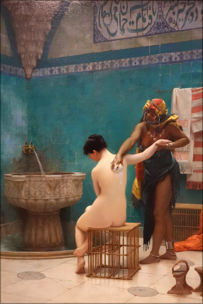24"x36" Gallery Poster, The Bath by Jean-Leon Gerome, France, 1880