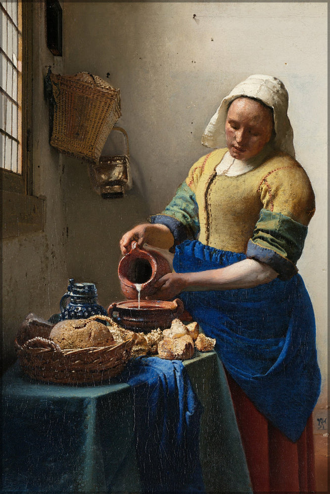 24"x36" Gallery Poster, The Milkmaid by johannes vermeer p2