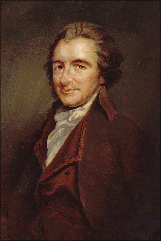 24"x36" Gallery Poster, Thomas Paine author of common sense