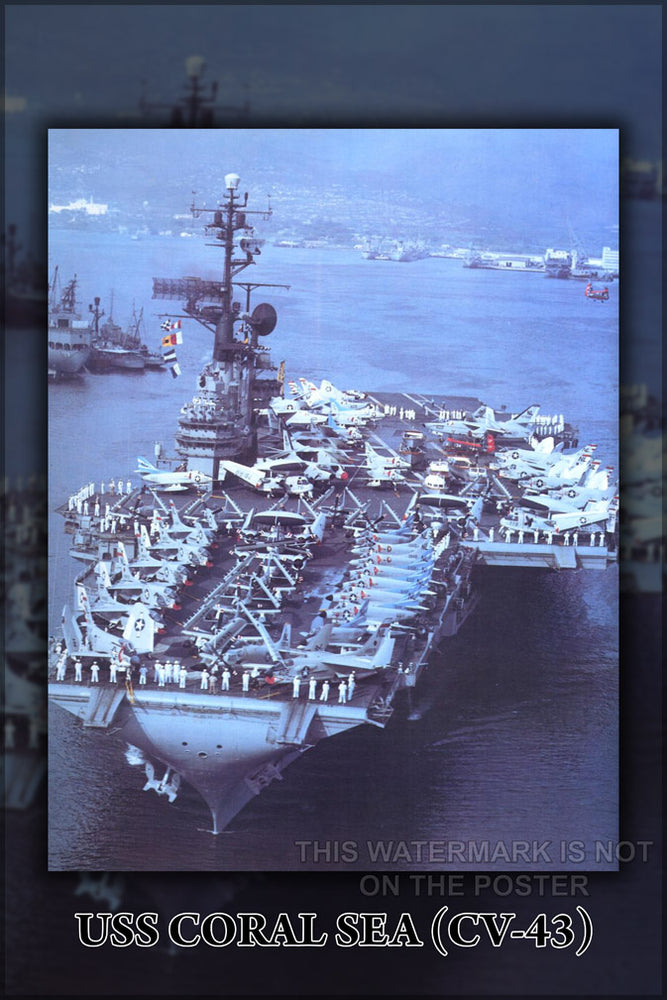 24"x36" Gallery Poster, USS Coral Sea (CV-43) p2