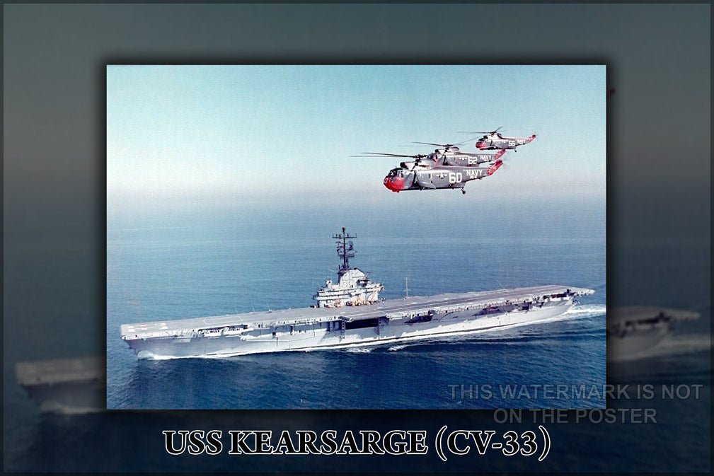 24"x36" Gallery Poster, USS Kearsarge (CV-33)